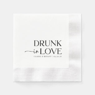 Serviette En Papier Mariage ivre d'amour
