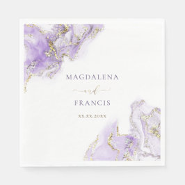 Serviette En Papier mariage lavande violet