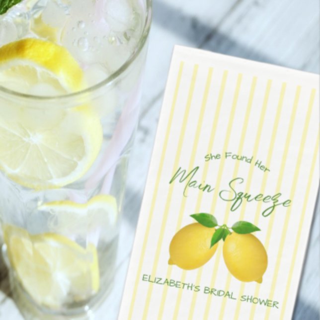 Serviette En Papier Mariage Lemon Squeeze (Créateur téléchargé)