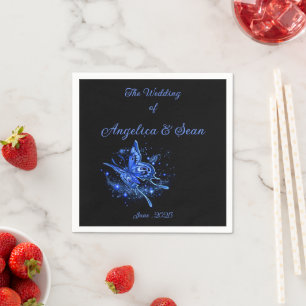 Serviette En Papier Mariage magique lunaire Moth