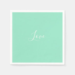 Serviette En Papier Mariage minimaliste couleur unie Pastel personnali