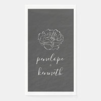 Mariage minimaliste noir et blanc