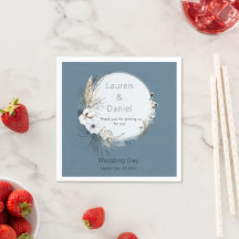 Mariage moderne gris et bleu