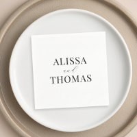 Mariage moderne minimaliste noir et blanc
