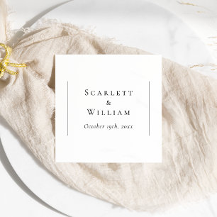 Serviette En Papier Mariage moderne simple Napkin