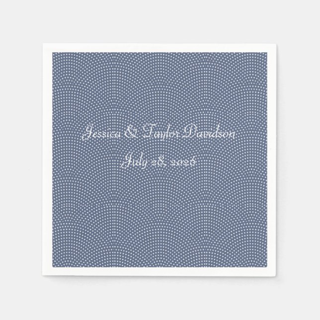 Serviette En Papier Mariage ou anniversaire Papier Napkin (Devant)