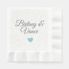 Serviette En Papier Mariage papier personnalisé Napkin