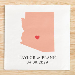 Serviette En Papier Mariage pêche Arizona
