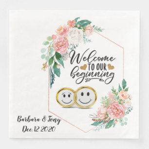 Serviette En Papier Mariage personnalisé