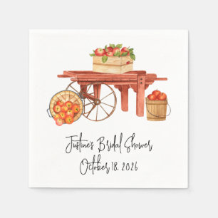Serviette En Papier Mariage personnalisé Apple-y Ever After 