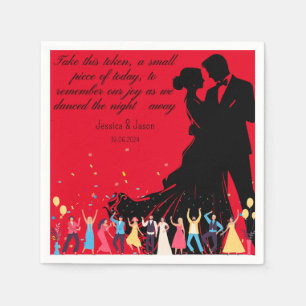 Serviette En Papier Mariage Personnalisé Faveur, Mariage Fête Cadeaux