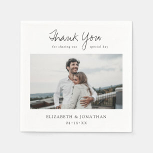 Serviette En Papier Mariage photo personnalisé