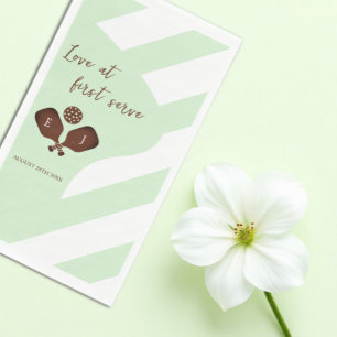 Serviette En Papier Mariage Rayures Préparatoires de Pickleball