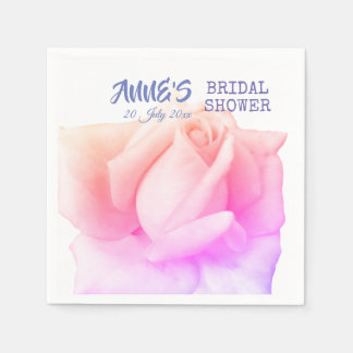 Serviette En Papier Mariage rose Roses