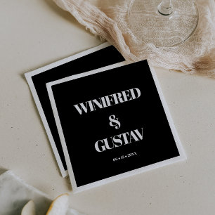 Serviette En Papier Mariage simple et élégant