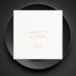 Serviette En Papier Mariage simple et élégant