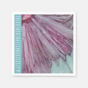 Serviette En Papier Mariage standard Napkin Turquoise et prêteurs