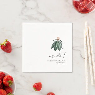 Serviette En Papier Mariage sur mesure botanique tropical