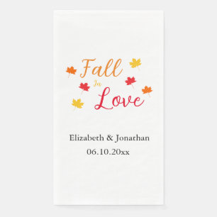 Serviette En Papier Mariage Tomber Amoureux