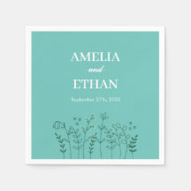 Mariage vert fleur sauvage