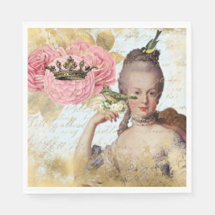 Serviette En Papier Marie Antoinette Parti Shabby d'inspiration franç