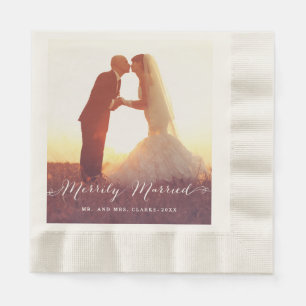 Serviette En Papier Marié par erreur   Papier mariage