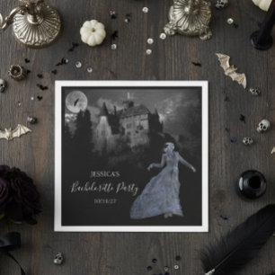 Serviette En Papier Mariée de Frankenstein Bachelorette Halloween