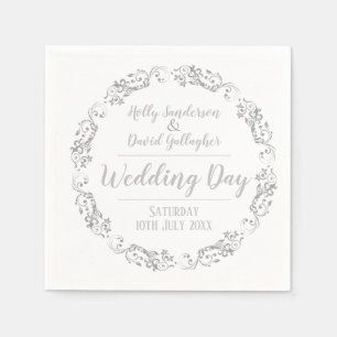 Serviette En Papier Mariée et chambre de mariage Jour Napkin