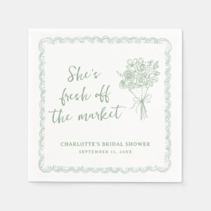 Serviette En Papier Mariée fraîche du marché Baby Shower