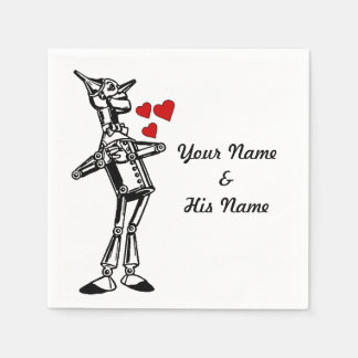 Serviette En Papier Mariée personnalisée Batchlorette Magicien d'Oz en