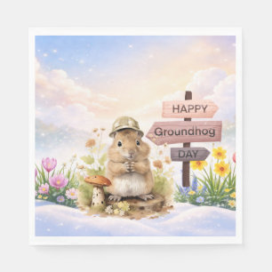 Serviette En Papier Marmotte 