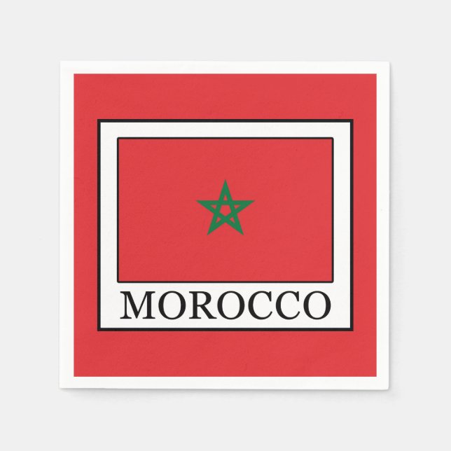 Serviette En Papier Maroc (Devant)