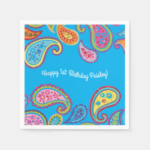 Serviette En Papier Marocaine Paisley Cute Boho Anniversaire