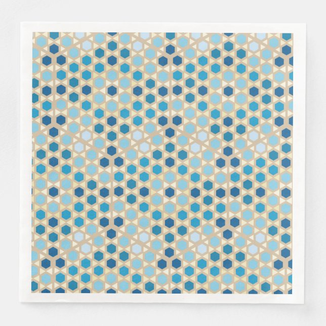 Serviette En Papier Marocco couleurs motif (Devant)