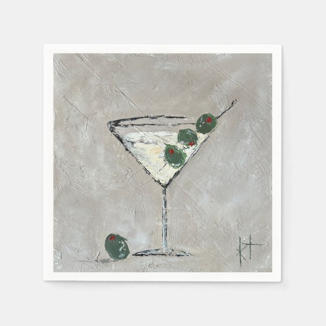 Serviette En Papier Martini (Devant)