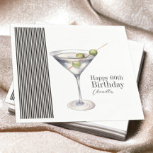 Martini Cocktail Elégant 60ème anniversaire fête