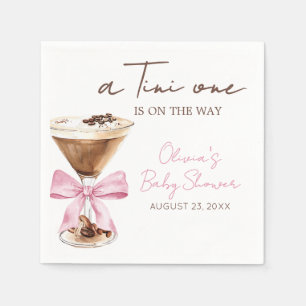 Serviette En Papier Martini Espresso Rose Baby Shower
