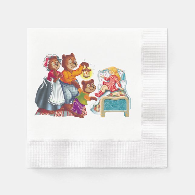Serviette En Papier Masha et 3 ours (Devant)