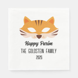 Serviette En Papier Masque Purim fox mascarade costume