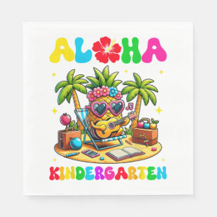 Serviette En Papier Maternelle Aloha Ananas Hawaï Rentree Scolaire