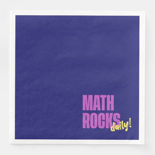 Serviette En Papier Math Rocks Daily (Devant)