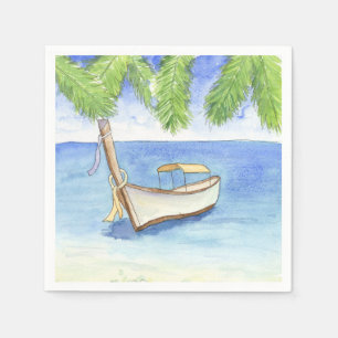 Serviette En Papier Matin à Bali Aquarelle