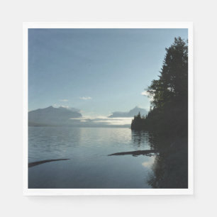 Serviette En Papier Matin au lac McDonald dans le parc national de Gla