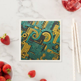 Serviette En Papier Matrice émeraude Ankara africaine