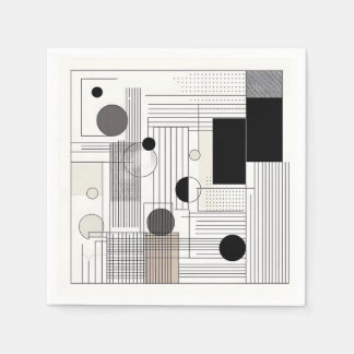 Serviette En Papier Matrice Géométrique