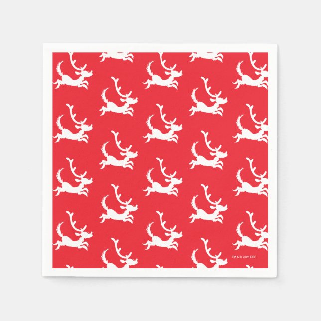 Serviette En Papier Max the Reindeer Silhouette (Devant)