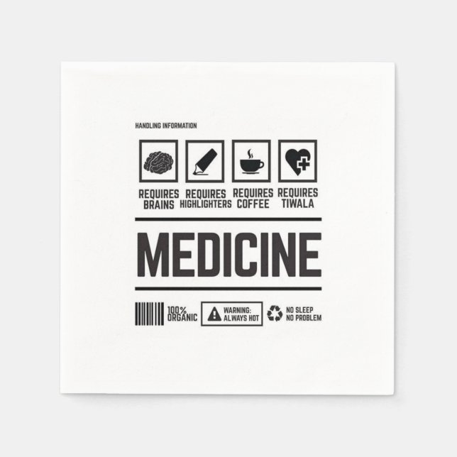 Serviette En Papier medicine (Devant)