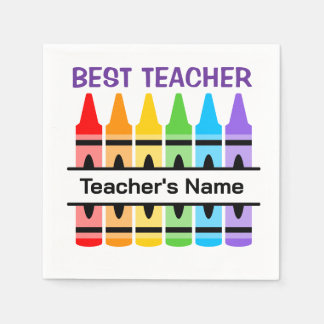 Serviette En Papier Meilleur enseignant Napkin, Cadeau scolaire person