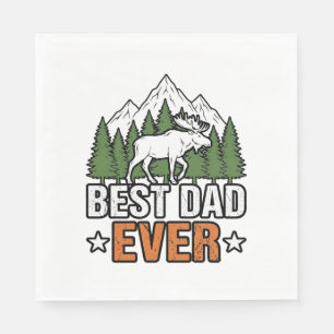 Serviette En Papier Meilleur Papa de Tous les Temps Créature de la For