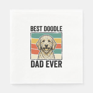Serviette En Papier Meilleur papa Doodle de tous les temps Design de c